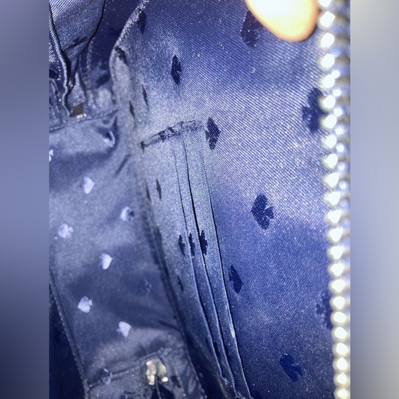 Kate Spade Traveler Trunk Novelty Crossbody Bag - Navy & Cream - EUC - Picture 8 of 9